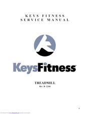 Keys Fitness Treadmill Service Manual