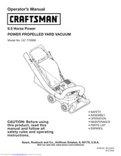Craftsman 247.770990 Operator's Manual