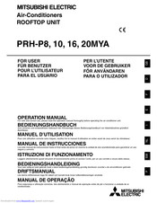 Mitsubishi Electric PRH-P8MYA Operation Manual