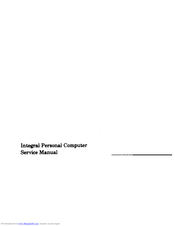 HP Integral Personal Computer Service Manual