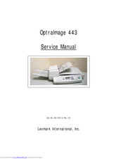 Lexmark OptraImage 443 Service Manual
