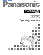Panasonic AJ-D910WBE Operating Instructions Manual