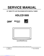 Orion Sales HDLCD1909 Service Manual