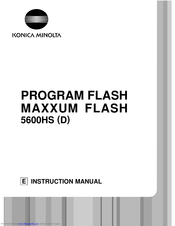 Konica Minolta MAXXUM FLASH 5600HS (D) Instruction Manual