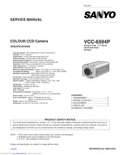 Sanyo VCC-6594P Service Manual