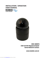 Kodo Pro KNS-2000FH Installation Operation User Manual