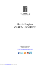 Yosemite Electric Fireplace Use Manual
