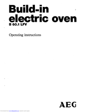 AEG B60.1 LFV Operating Instructions Manual