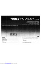 Yamaha TX-340 RS Owner's Manual