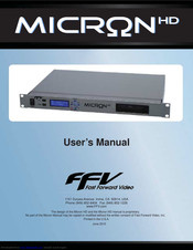 Fast Forward Video Micron HD User Manual