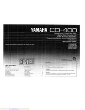 Yamaha CD-400 Owner's Manual