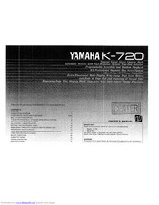 Yamaha K-720 Owner's Manual