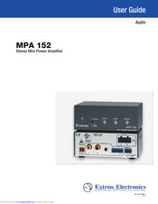 Extron electronics MPA 152 User Manual