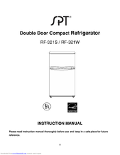 SPT RF-321W Instruction Manual