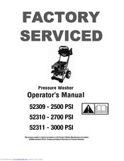 Speedway 52310 Operator's Manual