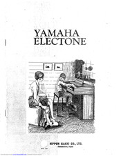 Yamaha Electone B-4B Playing Manual