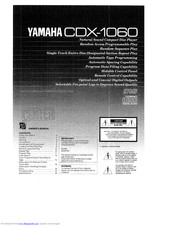 Yamaha CDX-1060 Owner's Manual
