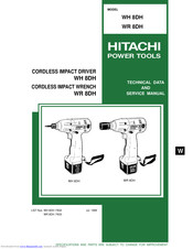 Hitachi WH 8DH Technical Data And Service Manual