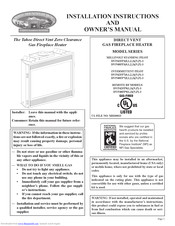 Empire Comfort Systems Tahoe DVP48FP73N-3 Installation Instructions And Owner's Manual