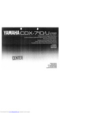 Yamaha CDX-710 Owner's Manual