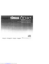 Yamaha CD-X1 Owner's Manual