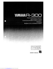 Yamaha R-300 Owner's Manual