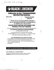Black & Decker NST2018 Instruction Manual