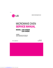 LG LMV1640DW Service Manual