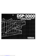 Yamaha DSP-3000 Operation Manual