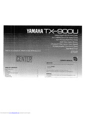Yamaha TX-900U Owner's Manual