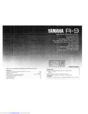 Yamaha R-9 Owner's Manual