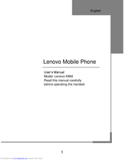 Lenovo K860 User Manual