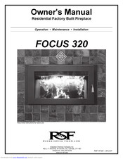 RSF Woodburning Fireplaces FOCUS 320 Owner's Manual