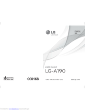 LG LG-A190 User Manual