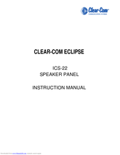 Clear-Com ECLIPSE ICS-22 Instruction Manual