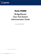 Perle P2600 User And System Administration Manual
