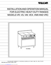 Vulcan-Hart VRC Installation And Operation Manual