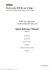 VPon VP-2 Series Quick Reference Manual