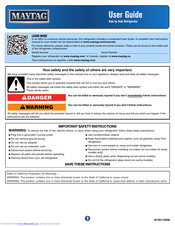 Maytag MSF21D4MDH01 User Manual
