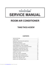 Toyotomi TAG2-A53EW Service Manual