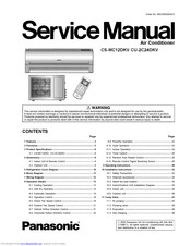 Panasonic CS-MC12DKV Service Manual