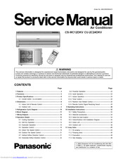 Panasonic CU-2C24DKV Service Manual