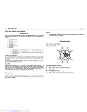 Soleus Air GPS mini Watch User Manual