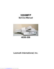 Lexmark 3200 - MFP - Option Service Manual