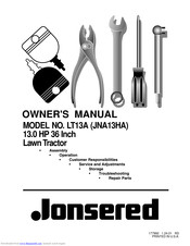 Jonsered JNA13HA Owner's Manual