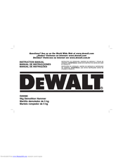 DeWalt D25580 Instruction Manual