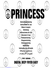 Princess 182648 Instructions For Use Manual