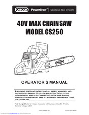 Oregon CS250 Operator's Manual