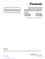Panasonic CS-KE18NKU Operating Instructions Manual