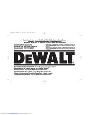 Dewalt D284076 Instruction Manual